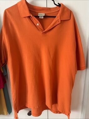 L.L. Bean Men's Bright Orange Polo